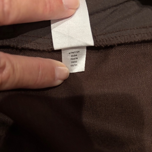 Loft Petite Linen Blend Straight Pants Size 12P New With Tags - Picture 7 of 7